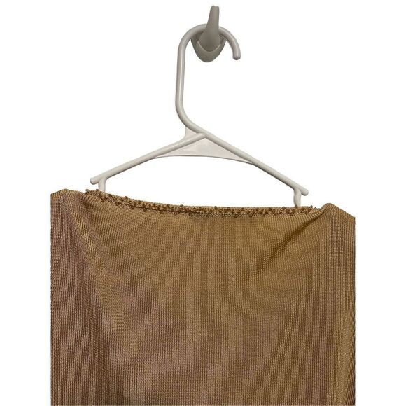 St. John Couture Fashion Fit Camel Color Embellished Sweater Size Small - Picture 5 of 6